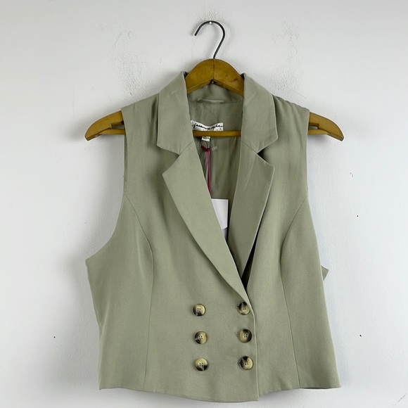 FREE PEOPLE Gabbie Vest Suit Set Size 12 - Picture 4 of 16